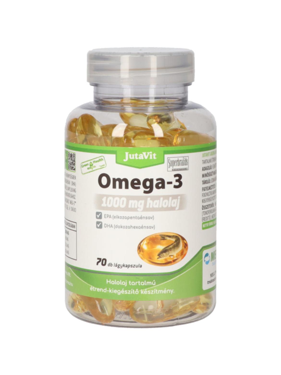 Jutavit Green&Health Omega-3 1000 mg halolaj étrend-kiegészítő lágykapszula