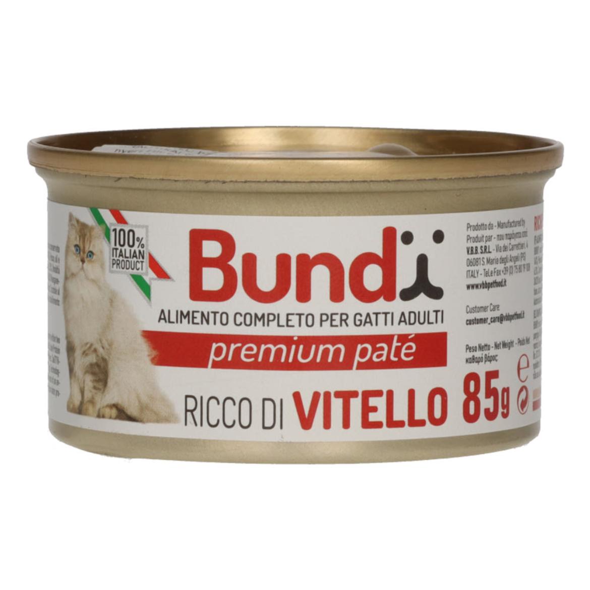 Bundy teljes értékű macska konzerv borjúhússal