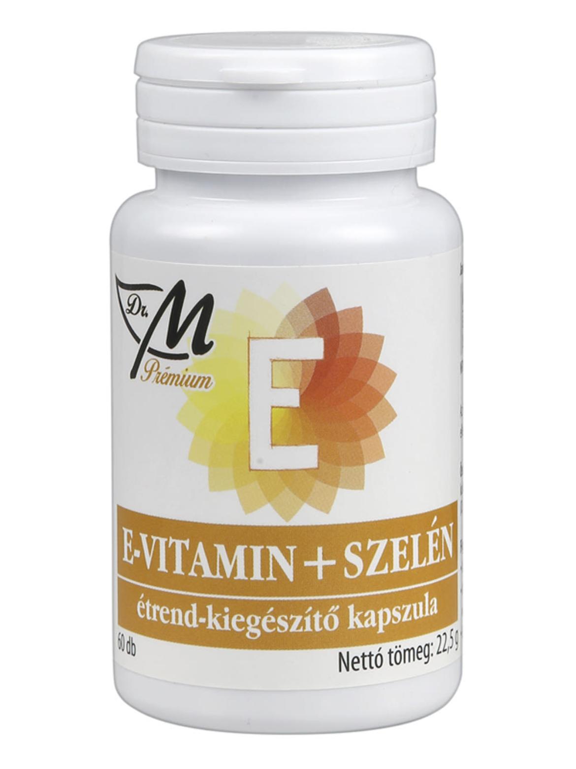 Dr.M Prémium E-vitamin + Szelén kapszula