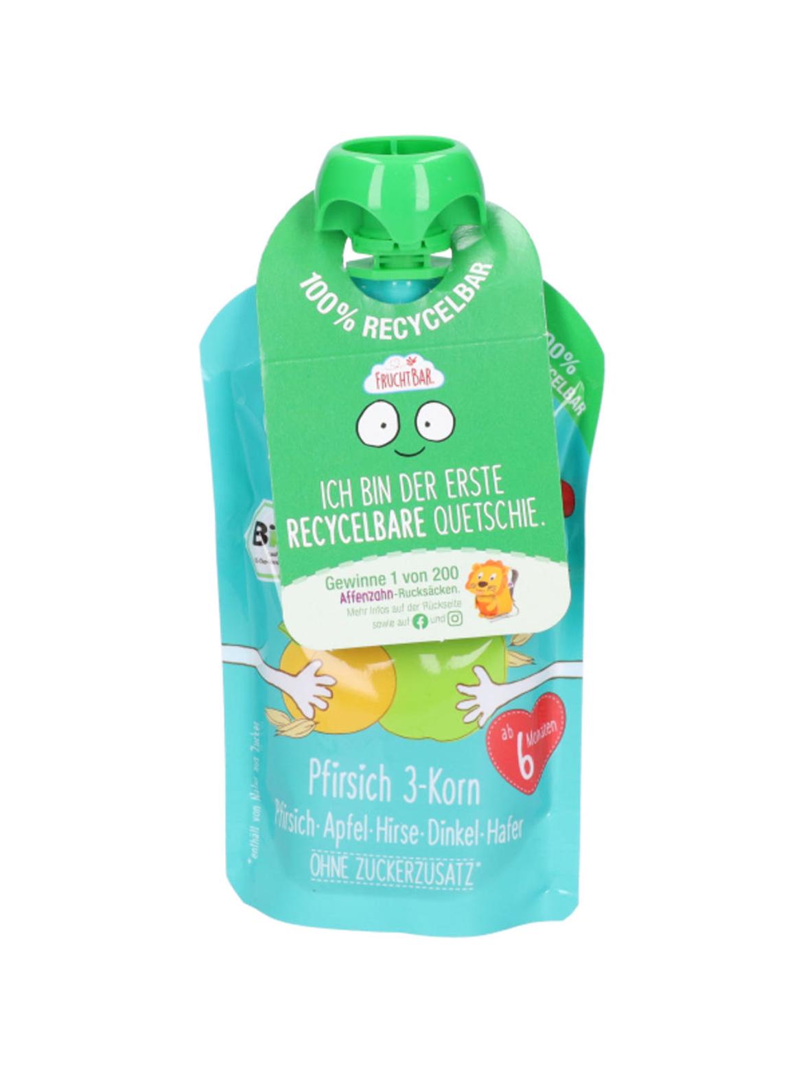 Fruchtbar bio gyümölcspüré őszibarack 6 hónapos kortól