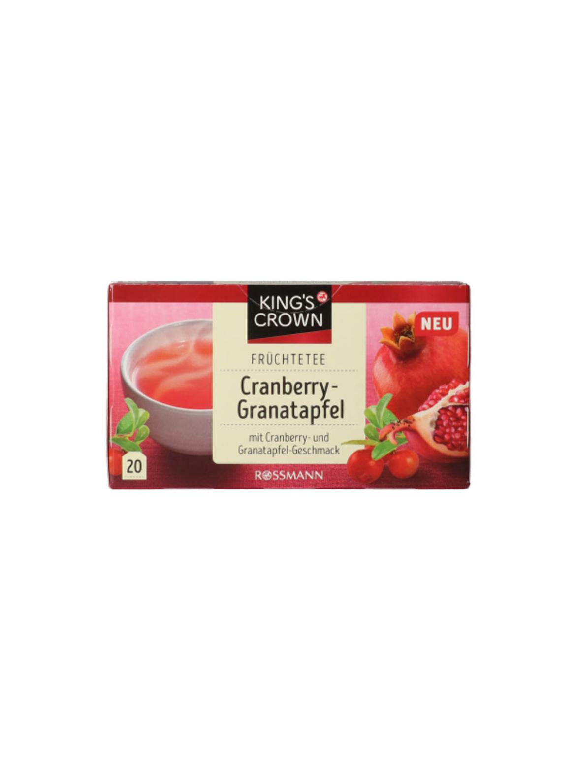 King's Crown áfonya-gránátalma tea
