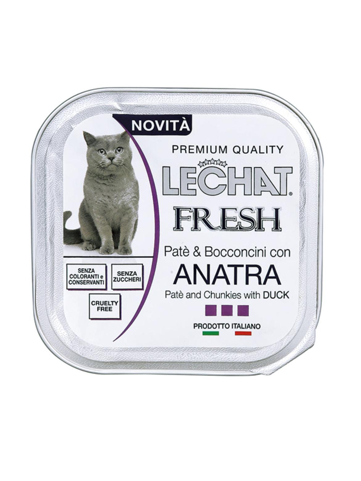 Lechat Fresh konzerv macskáknak, kacsapástétom