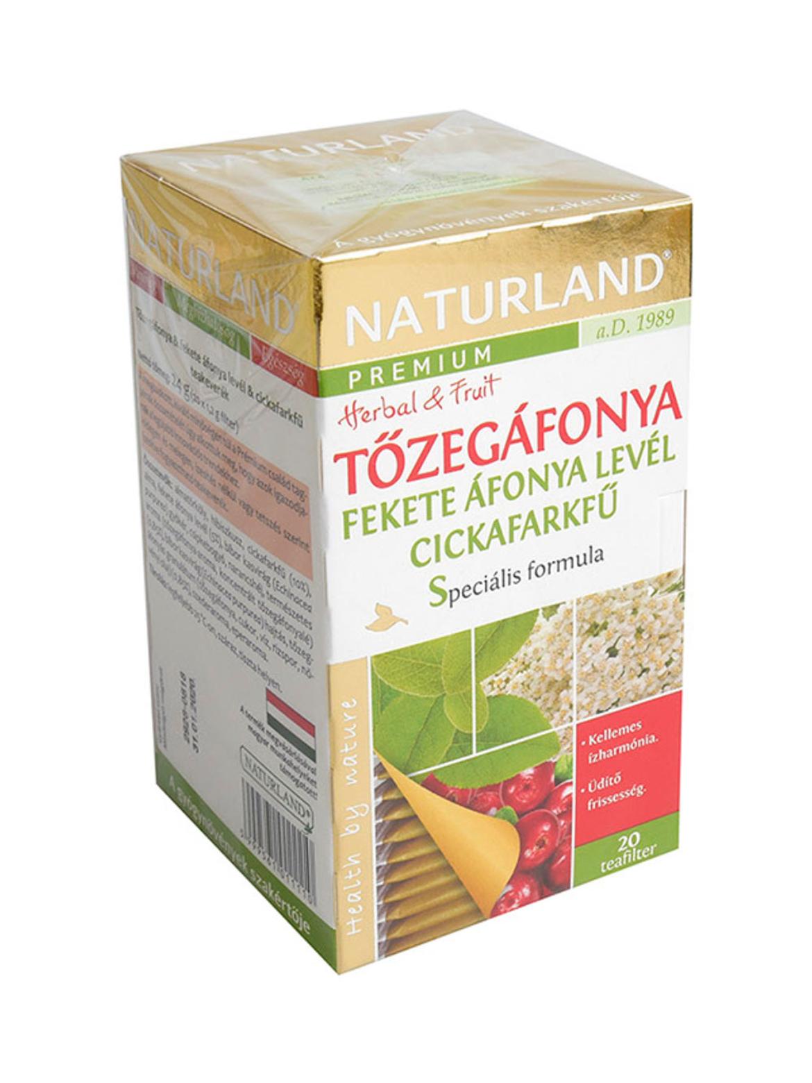 Naturland premium tozegaf+feketeaflev+cicka tea