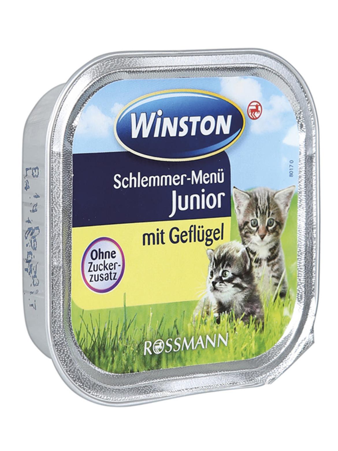 Winston Fenséges Menü Junior alutál macskáknak, szárnyashús