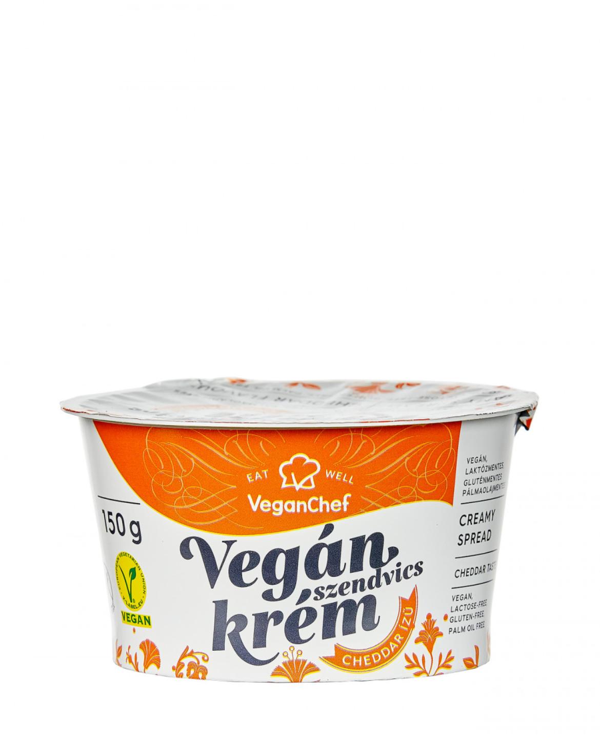 VeganChef kenhető növényi krém cheddar 150g