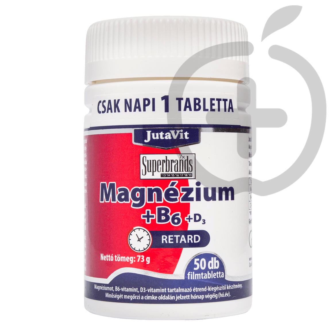 Jutavit Magnézium+B6+D3-vitamin filmtabletta