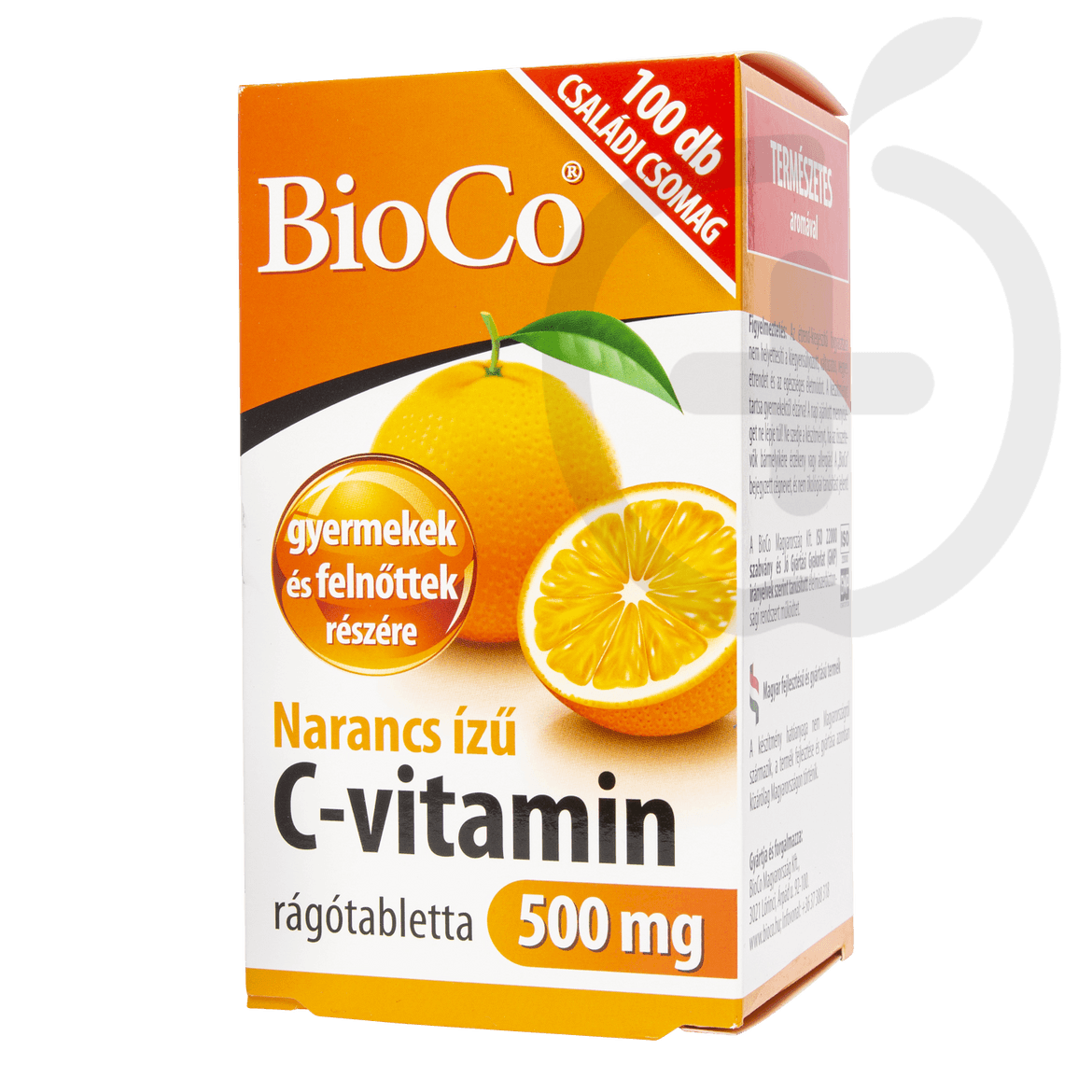 BioCo Narancs ízű C-vitamin 500 mg rágótabletta
