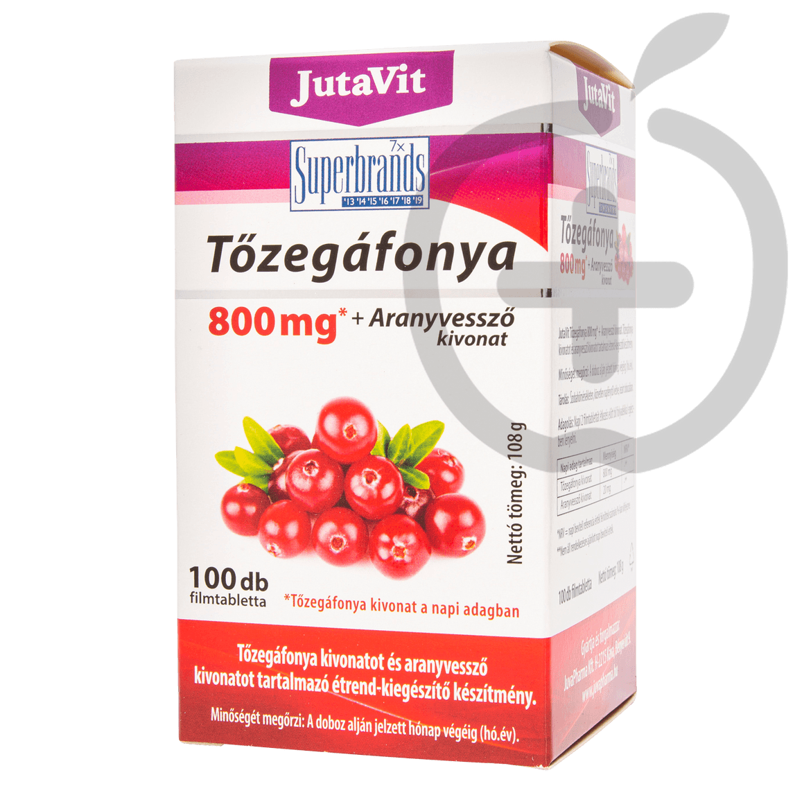 Jutavit Tőzegáfonya Aranyvessző tabletta