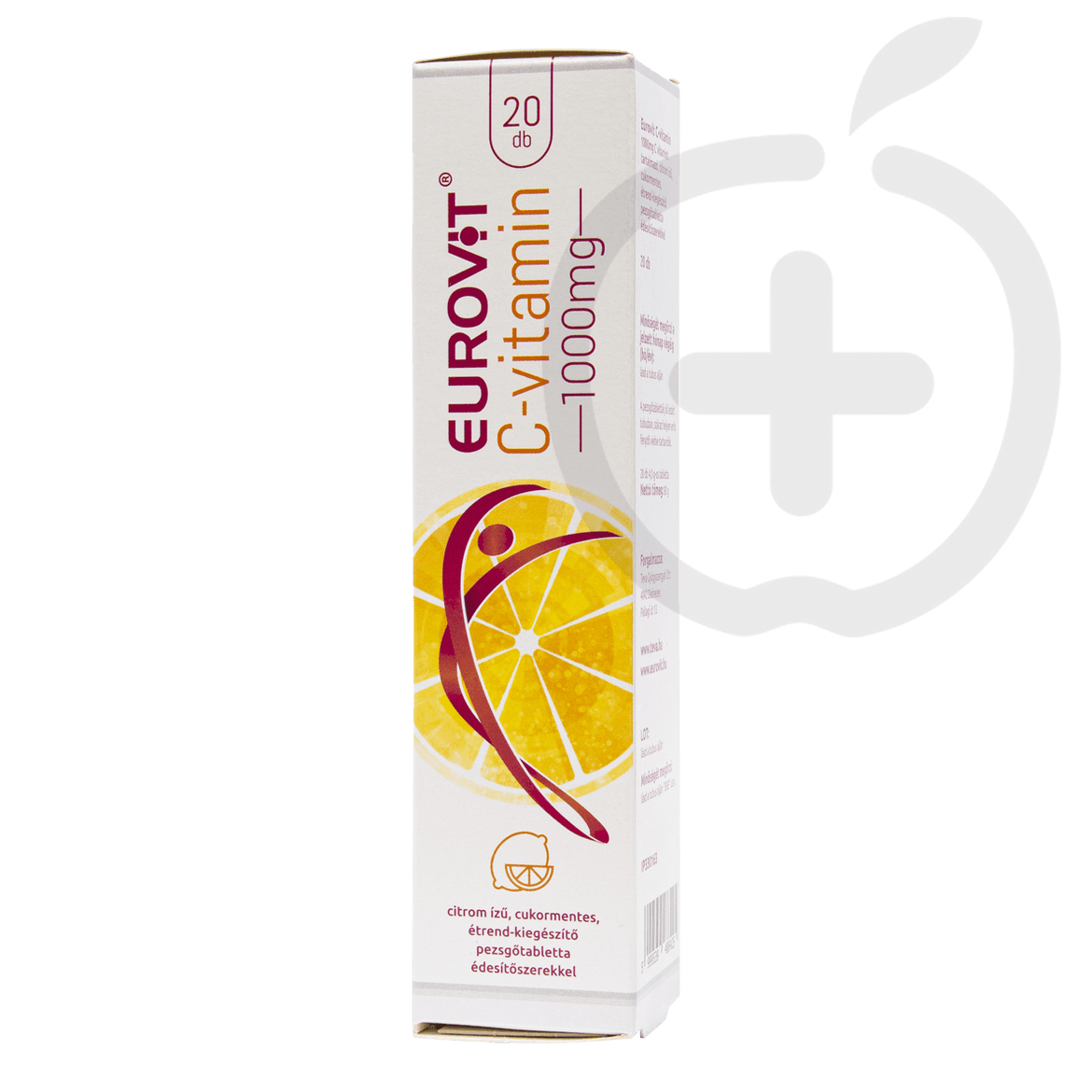 Eurovit C-vitamin 1000 mg citrom ízű, cukormentes, étrend-kiegészítő pezsgőtabletta