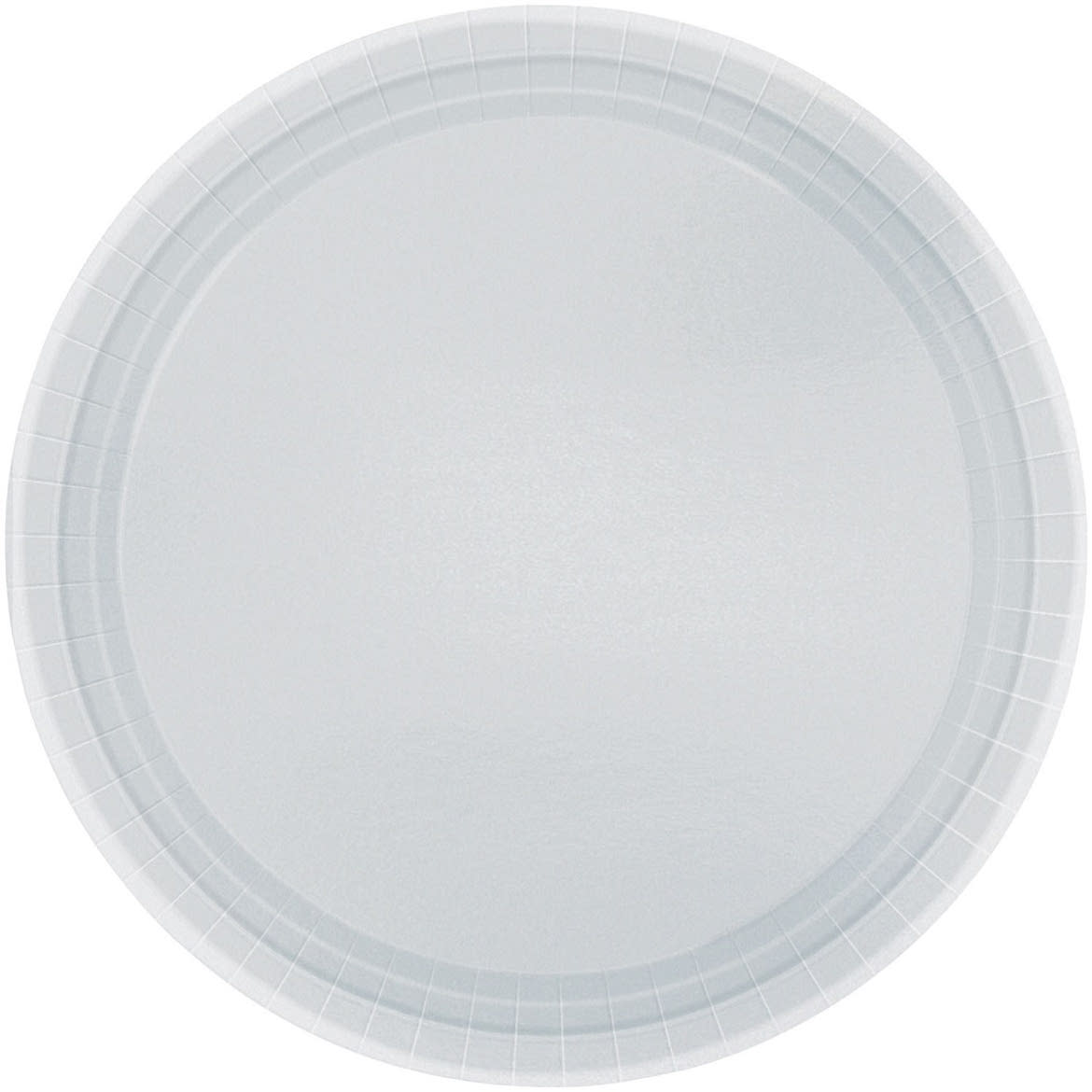 Amscan tányér (8db, 22,8 cm) ezüst