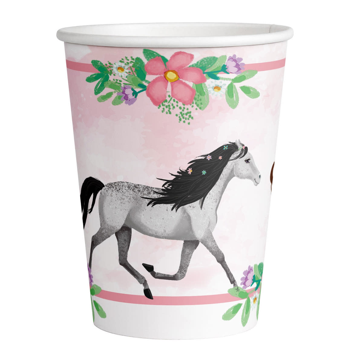 Amscan papírpohár (8db, 250ml) lovas, Beautiful Horses 2021