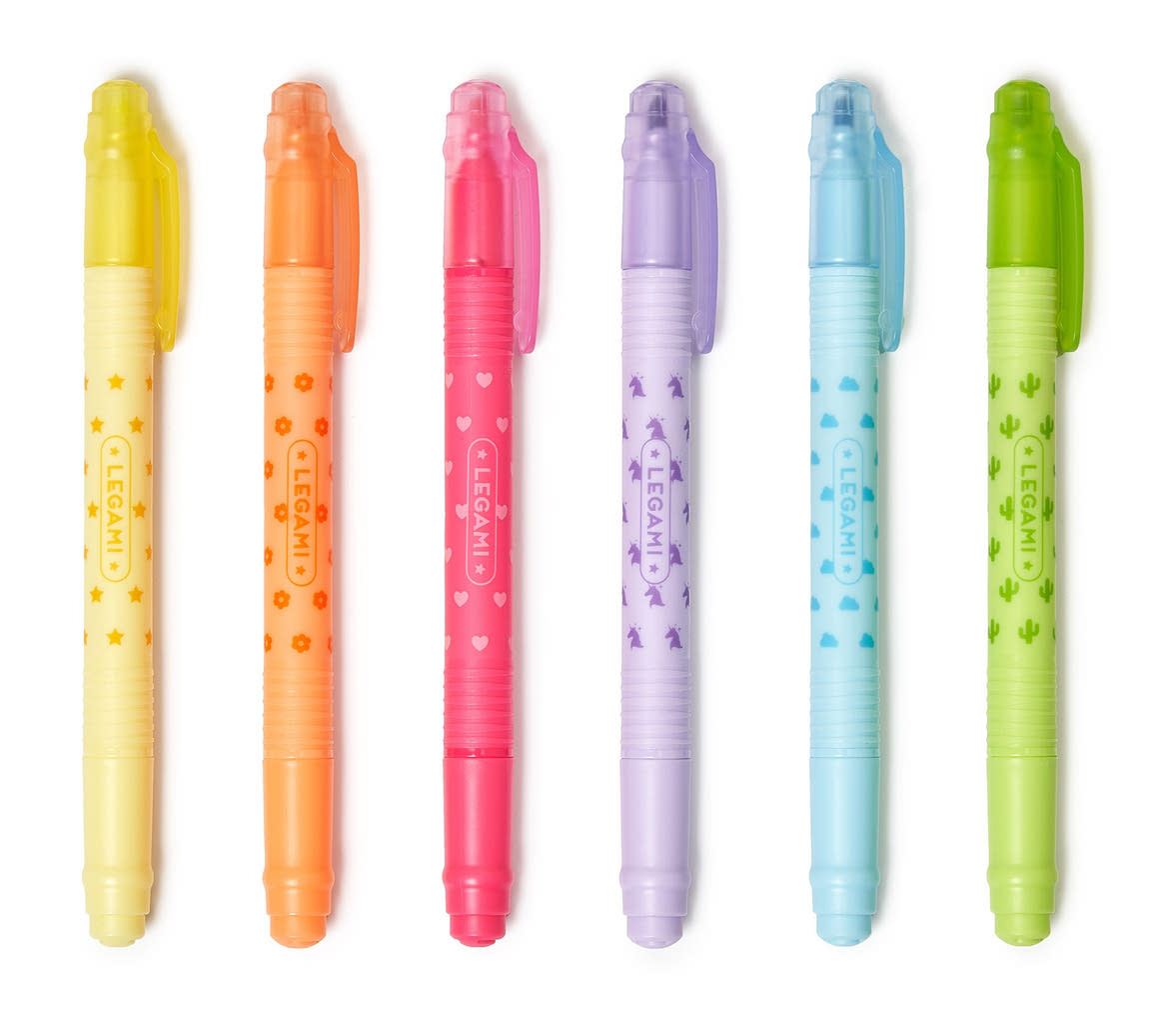 Legami szövegkiemelő, radír végű, 6-szín/szett STATIONERY