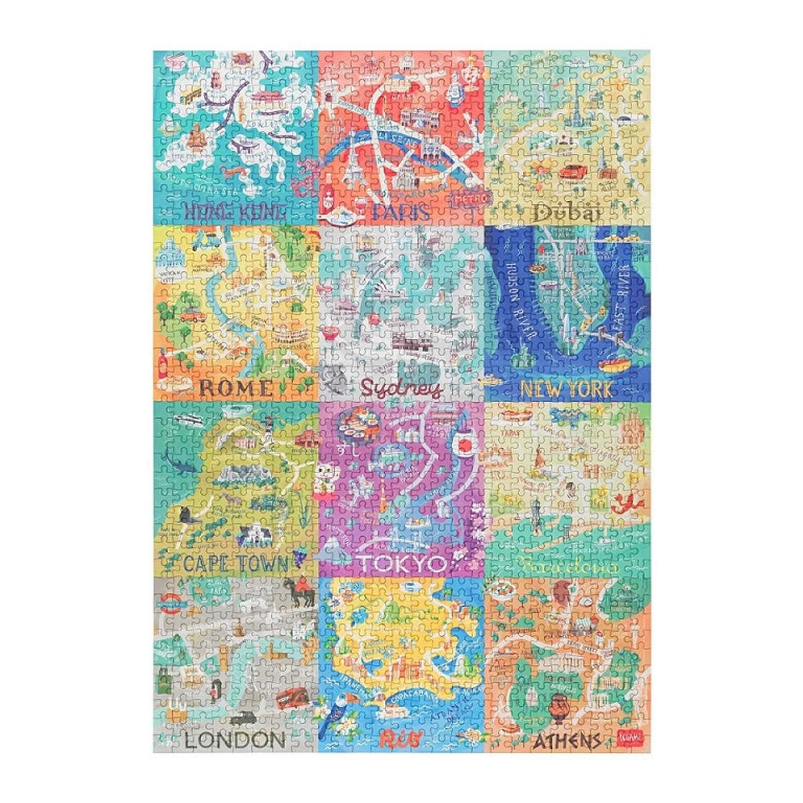 Legami puzzle 1000db-os, városos VINTAGE