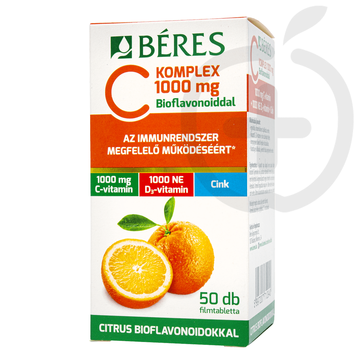 Béres C Komplex 1000 mg C-vitamin, D₃-vitamin, cink étrend-kiegészítő filmtabletta