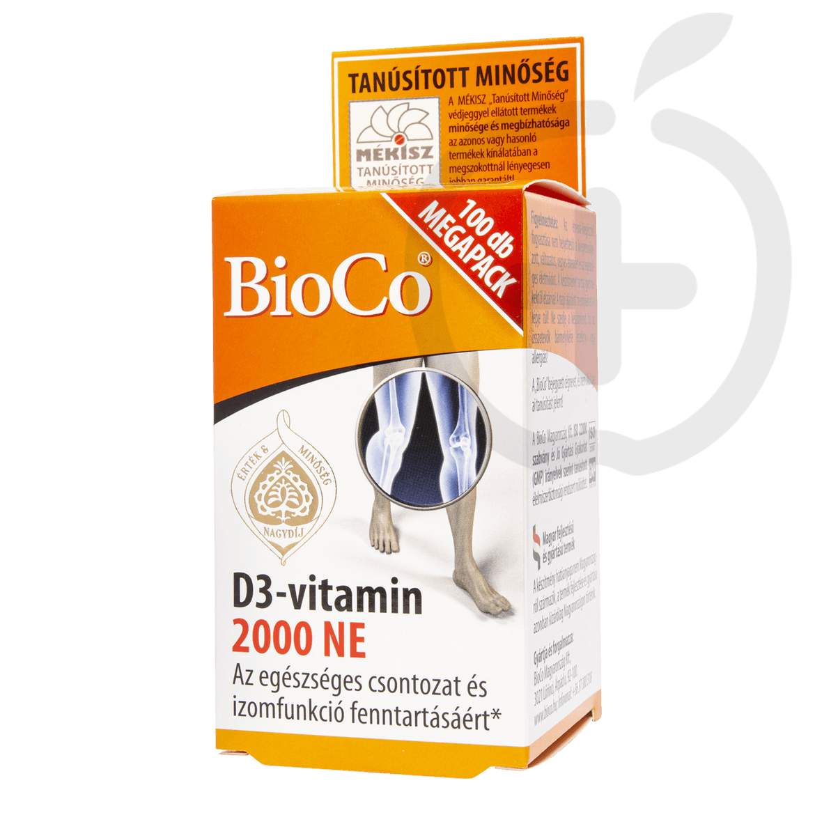 BioCo D3-vitamin 2000 NE étrend-kiegészítő Megapack tabletta