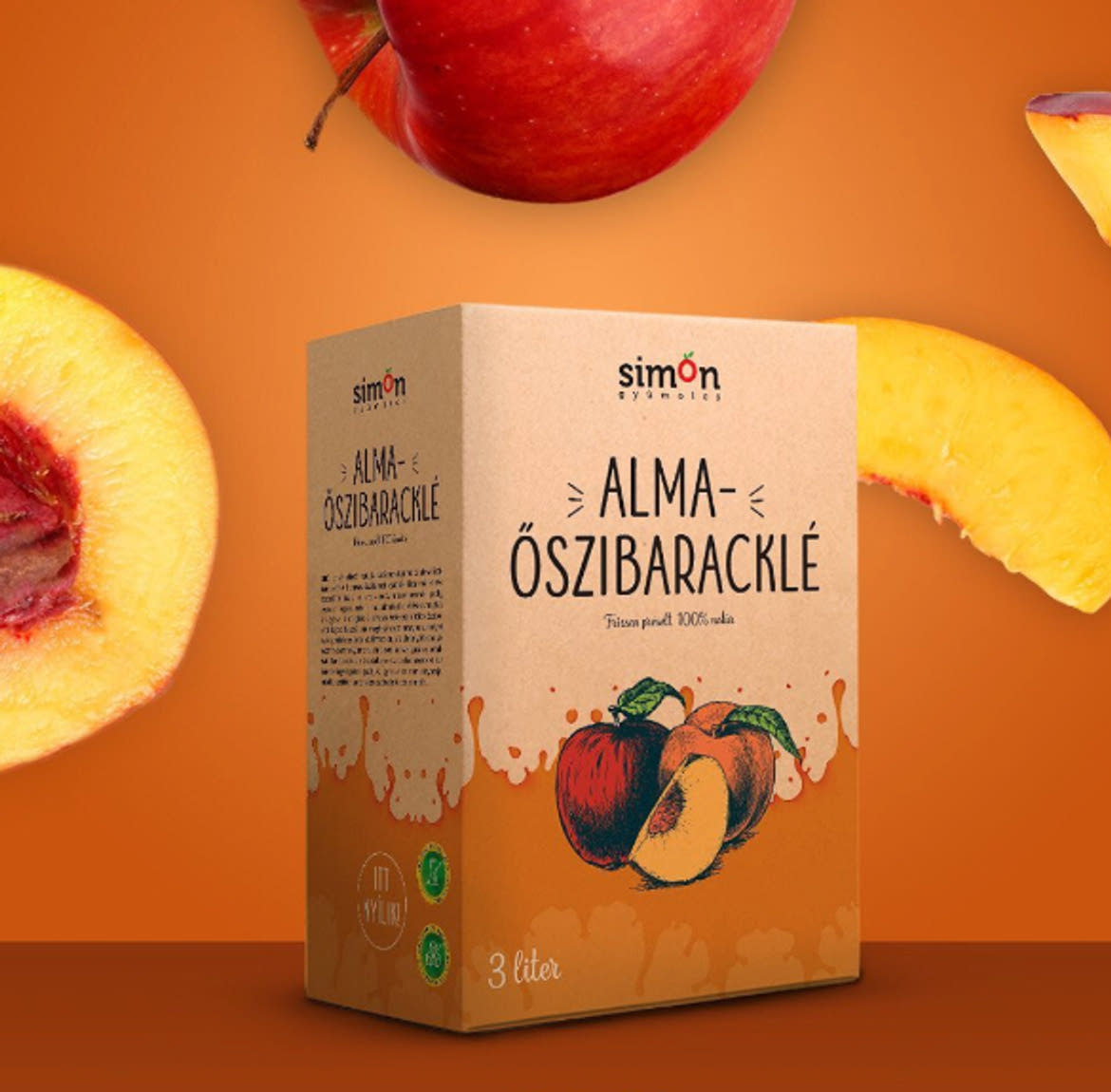 100% Alma - őszibaracklé 3 l