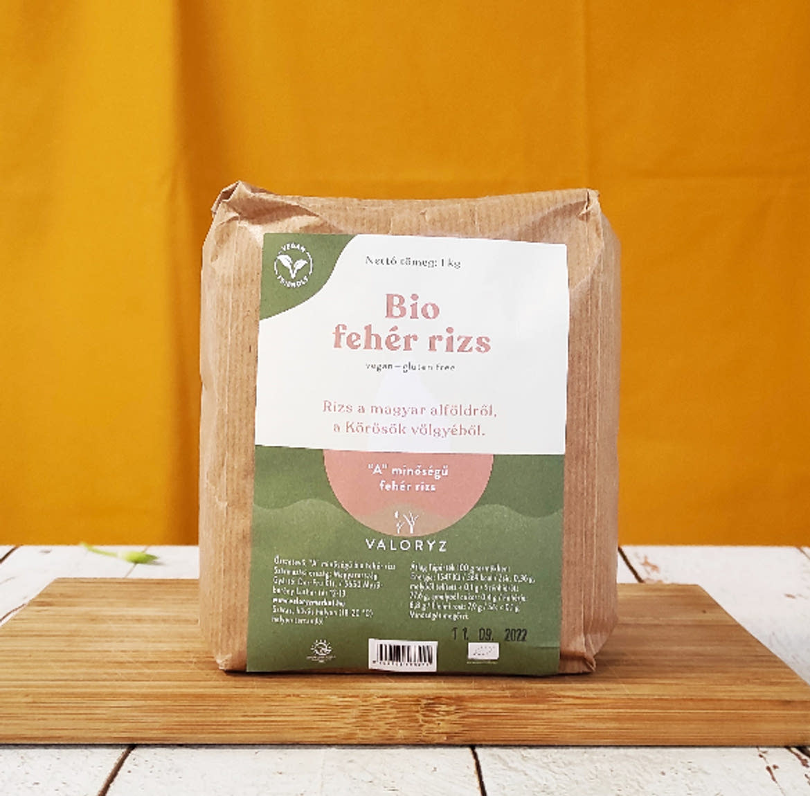Bio A minőségű fehér rizs 1 kg