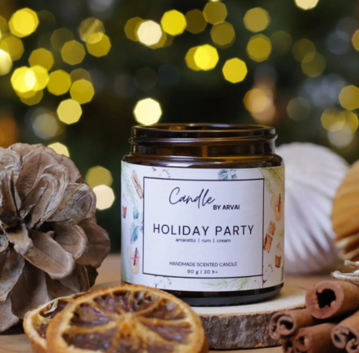 Candle by Arvai - Holiday party illatgyertya (kis méret)