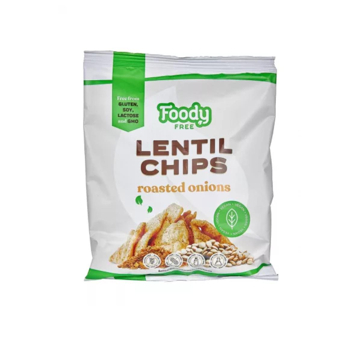 Foody Free gluténmentes lencse chips sült hagymával - 50 g ( csomag )