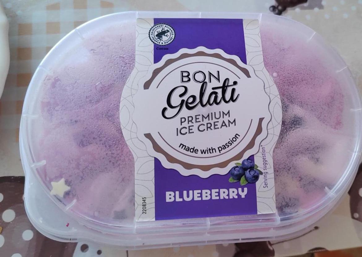 Bon Gelati, Csavart jégkrém bourbon vanília-feketeáfonya ízű