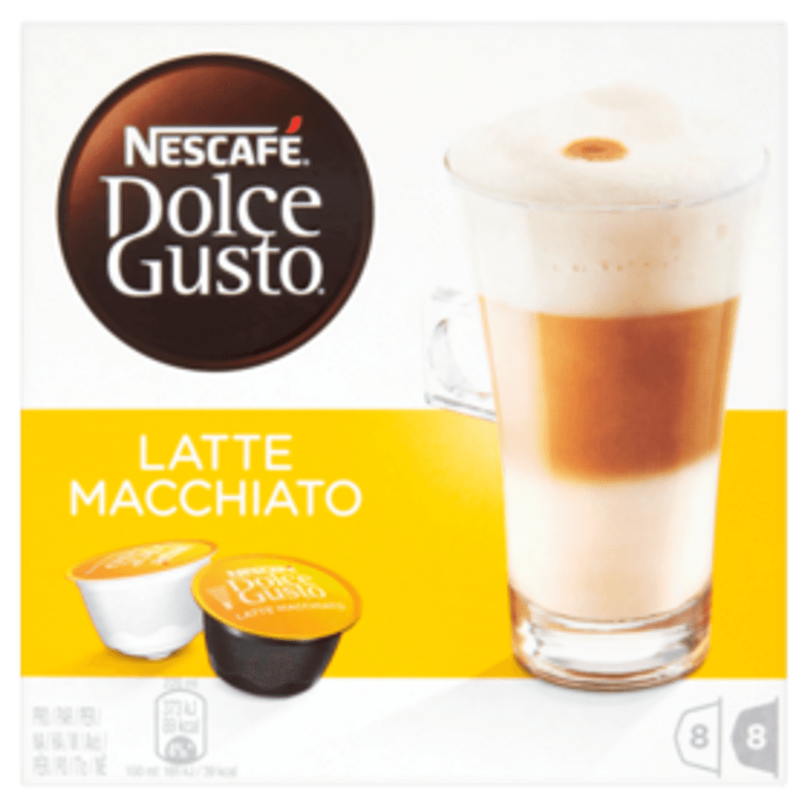 NESCAFÉ Dolce Gusto Latte Macchiato tej- és kávékapszula 8 csésze