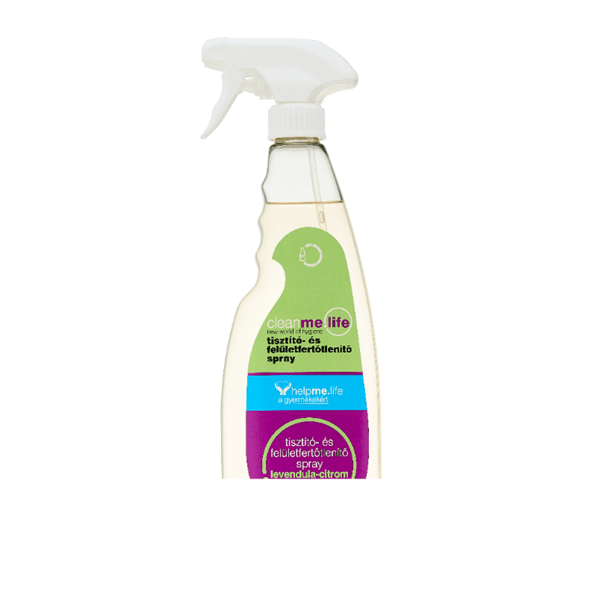 Cleanme.life tisztító és felület fertőtlenítő spray Levendula-citrom