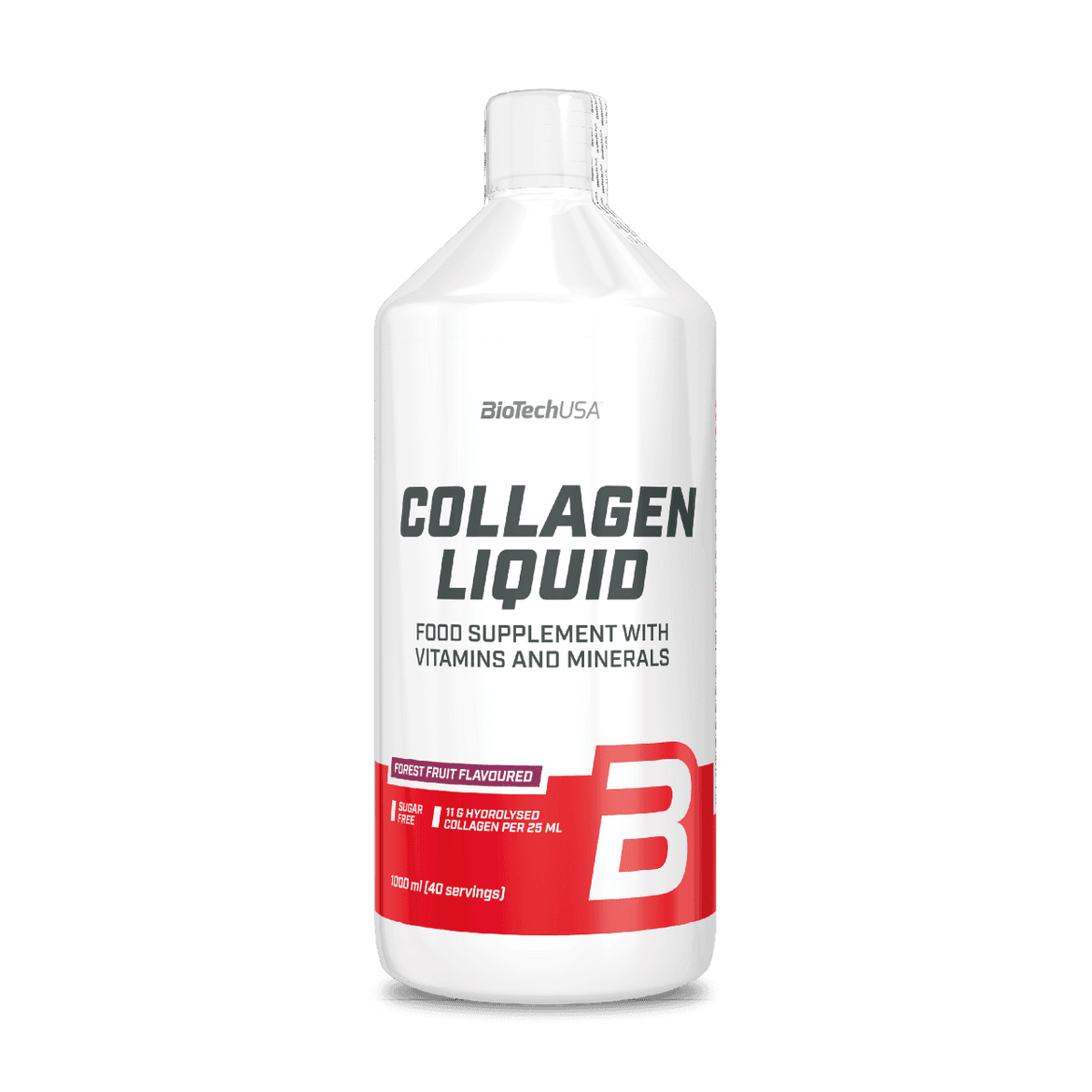 BioTech USA étrend-kiegészítő ital Collagen Liquid erdei gyümölcs