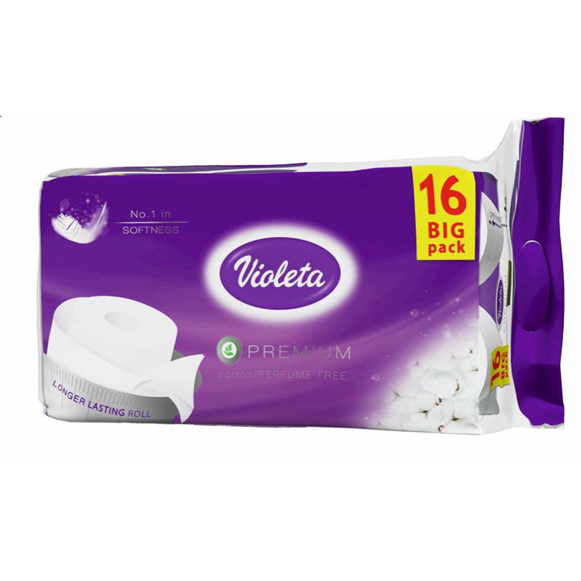 Violeta wc papír esétegű prémium fehér