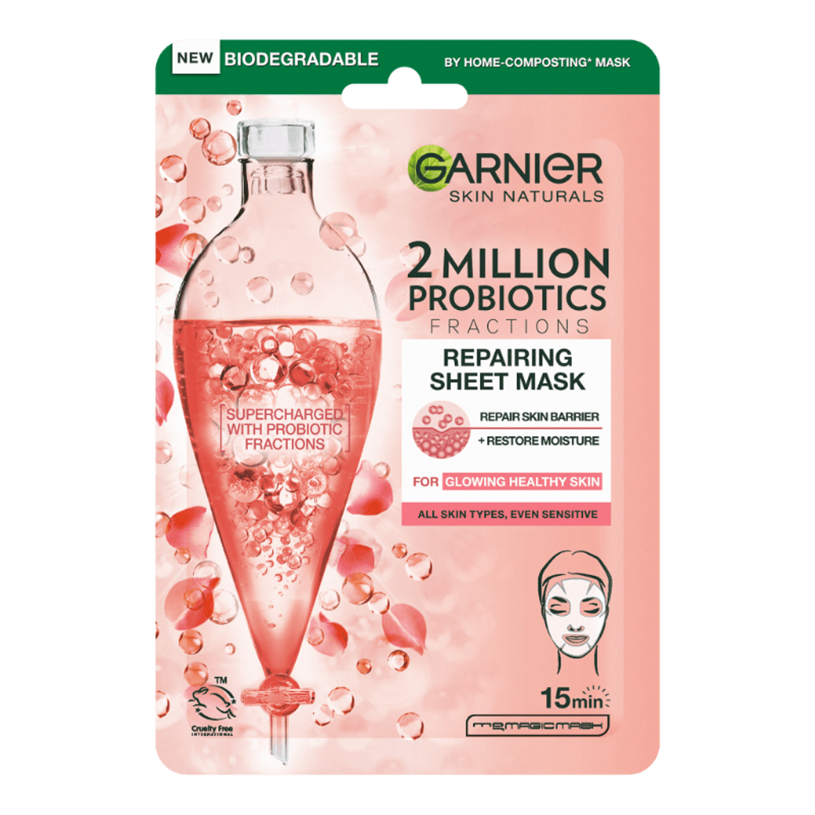 Garnier skin naturals textil arcmaszk Probiotics + Kombucha