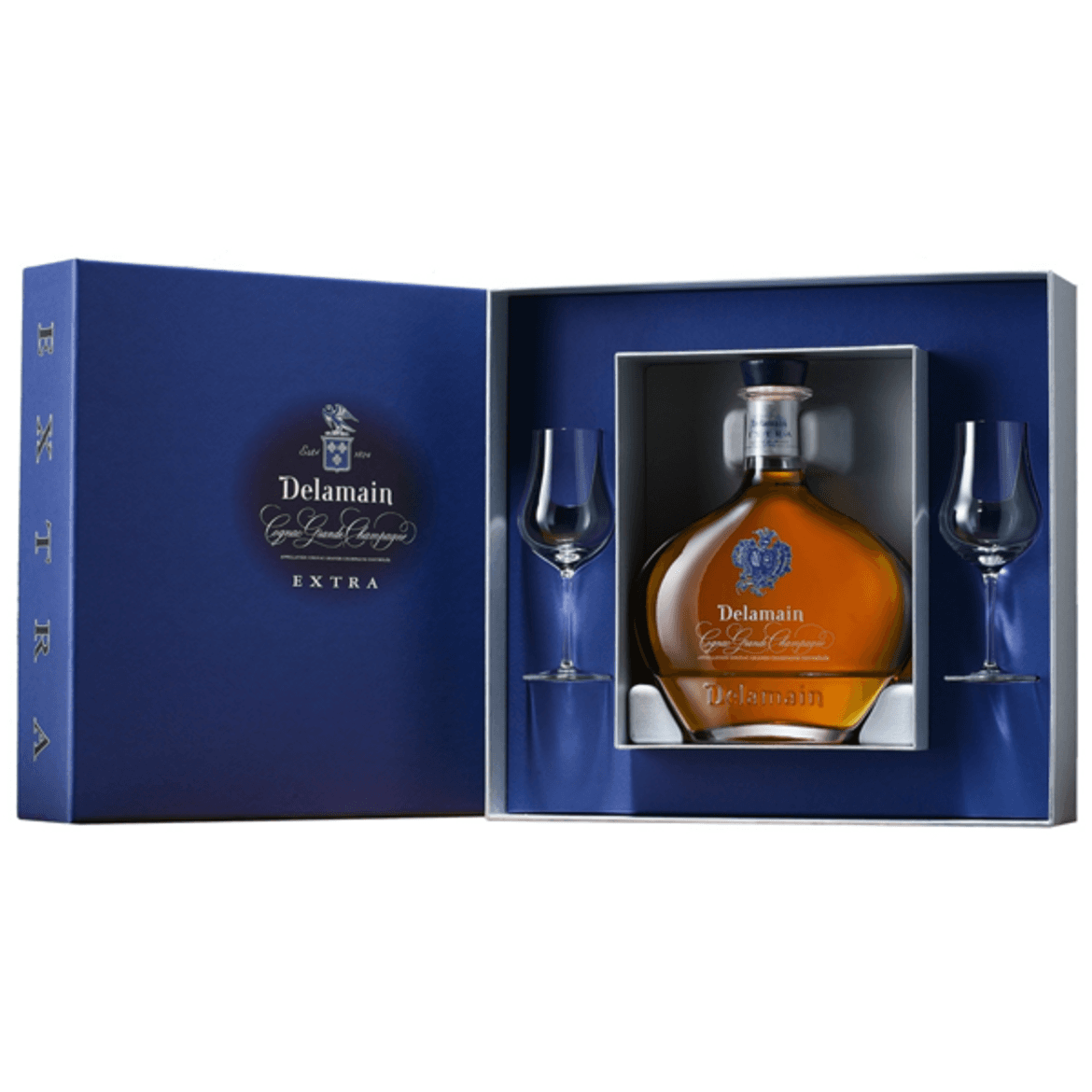 Delamain Extra cognac 2 pohárral 40%