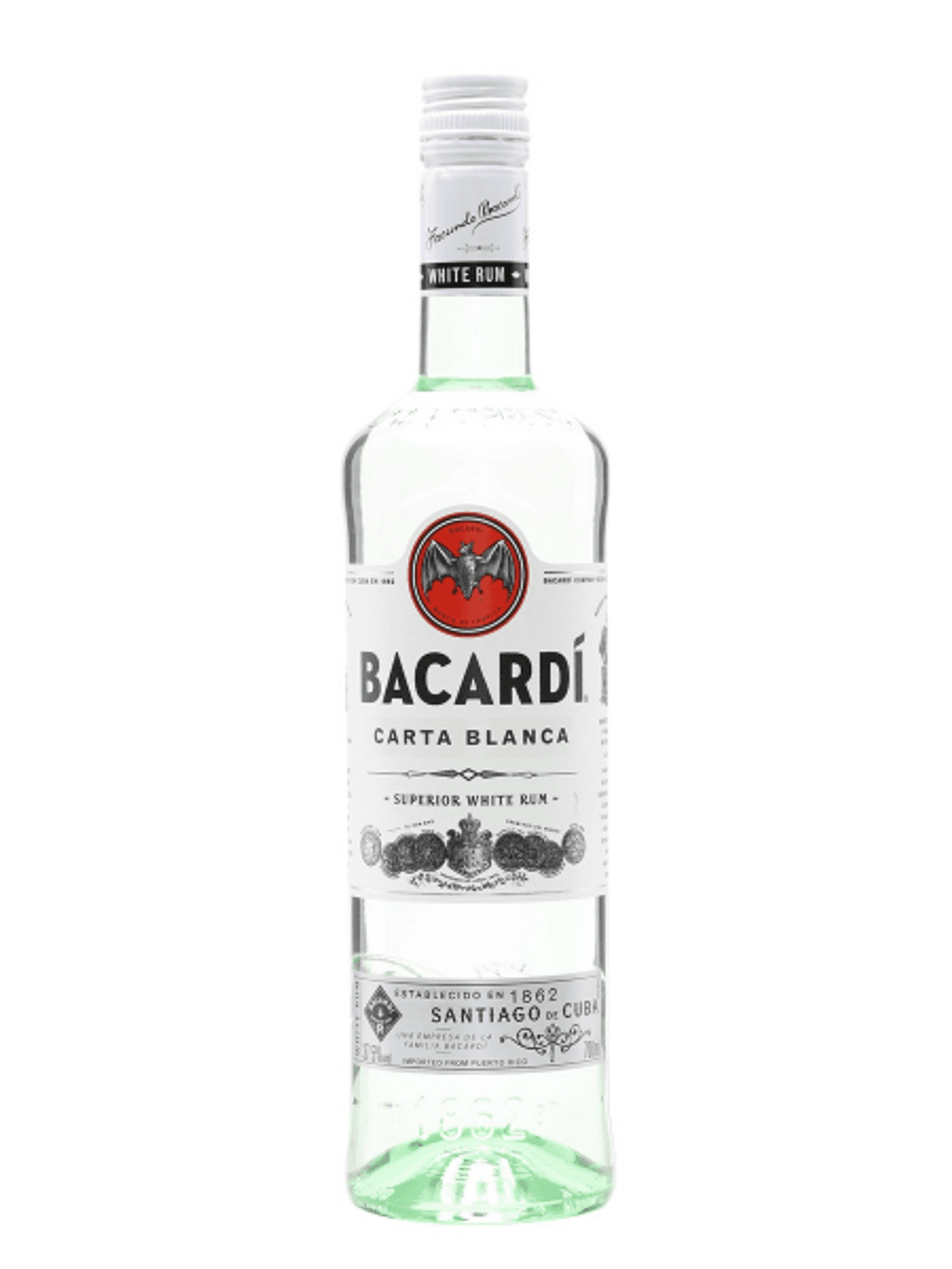 Rum Bacardi Carta Blanca , 37,5%