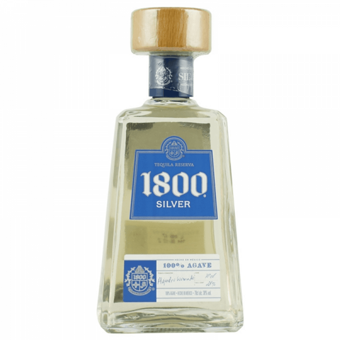1800 Silver tequila 38%