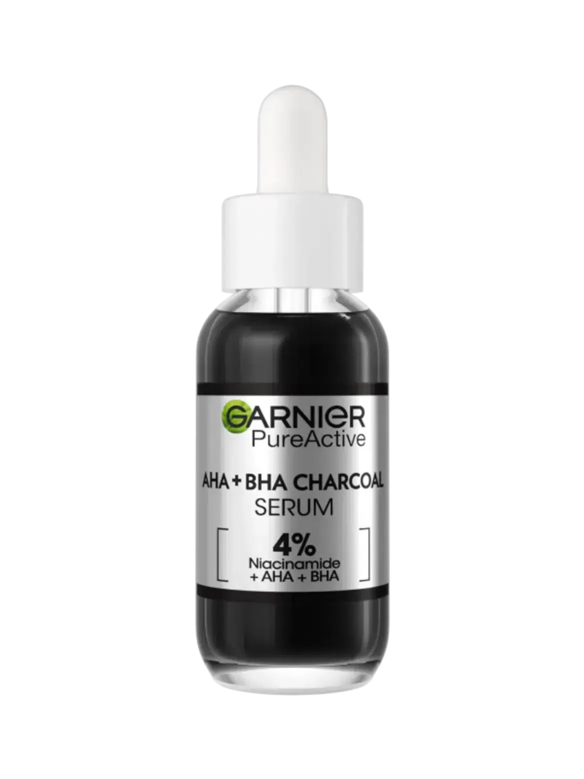 Garnier Pure Active Charcoal bőrhibák elleni szérum AHA + BHA aktív szén - 30 ml