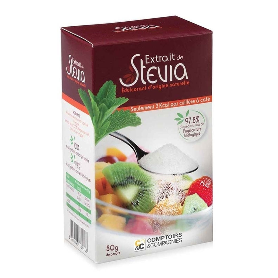 C&C Stevia alapú édesítőszer (Bio Stevia növényből)