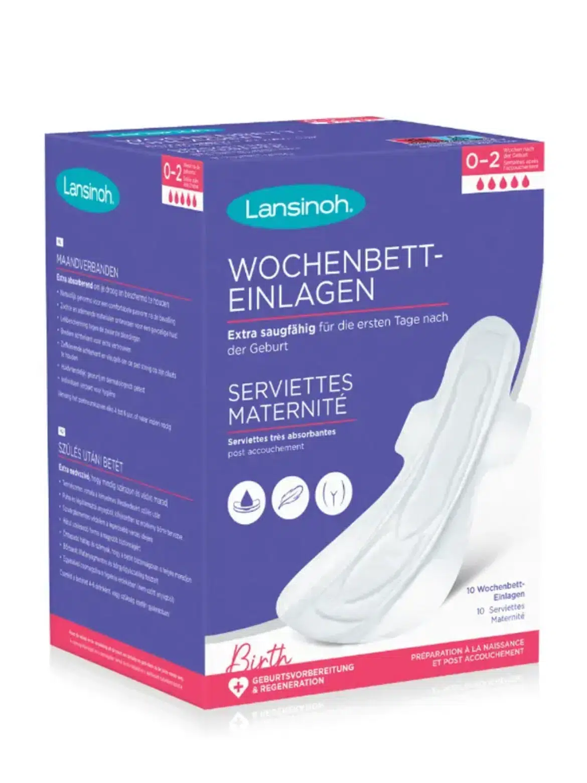 Lansinoh szülés utáni betét L-es méret 10 db