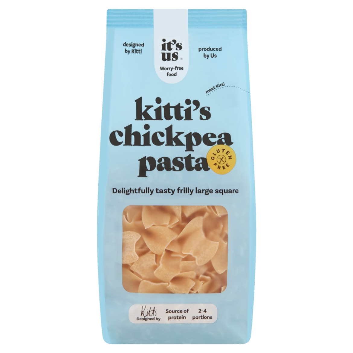 It's Us Fodros Nagy Kocka gluténmentes csicseriborsó száraztészta 250 g