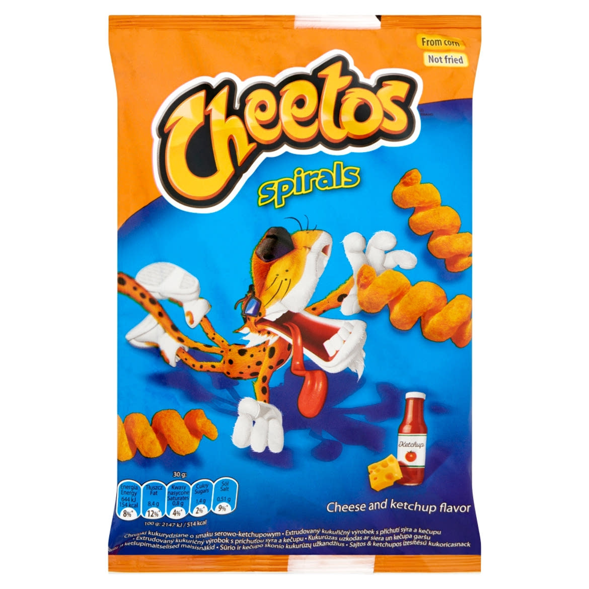 Cheetos Spirals sajtos & ketchupos ízesítésű kukoricasnack