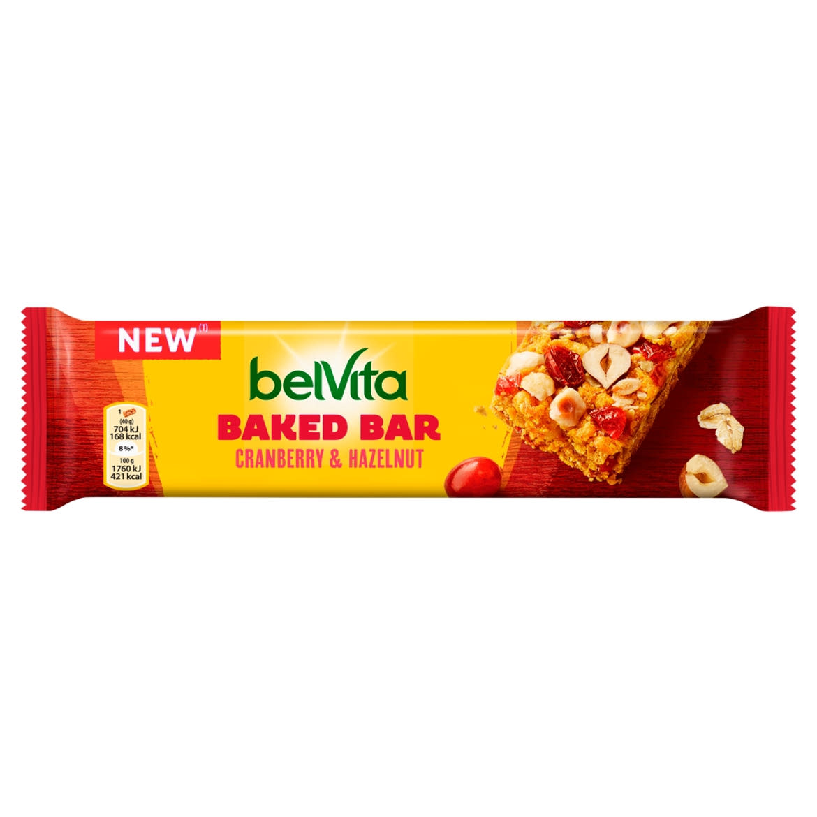 Belvita Baked Bar gabonás szelet vörös áfonyával és mogyoróval 40 g
