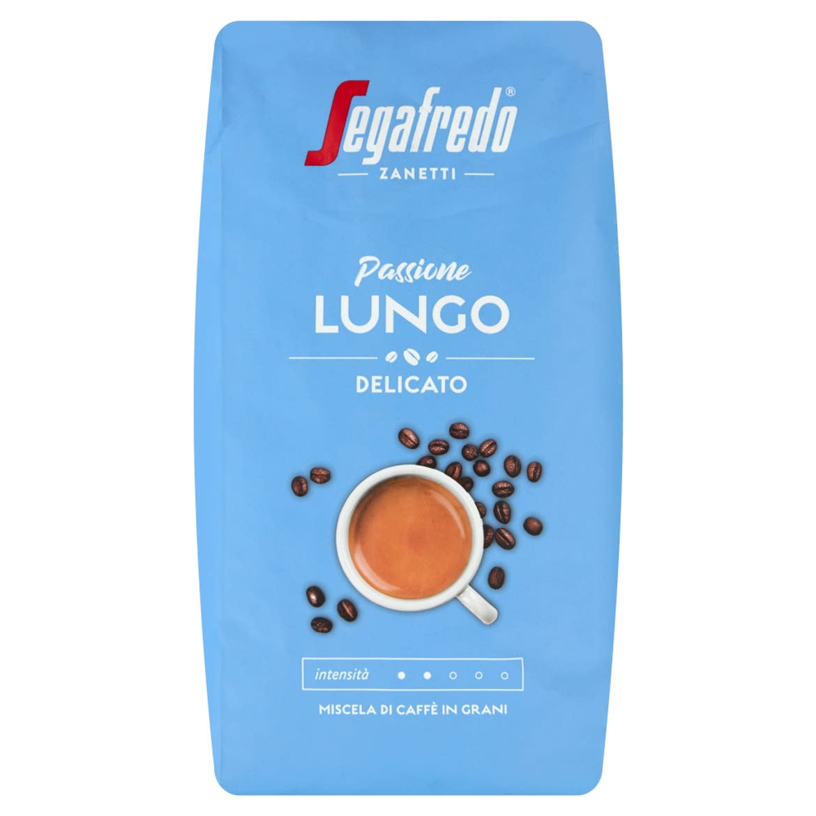Segafredo Zanetti Passione Lungo Delicato szemes pörkölt kávé