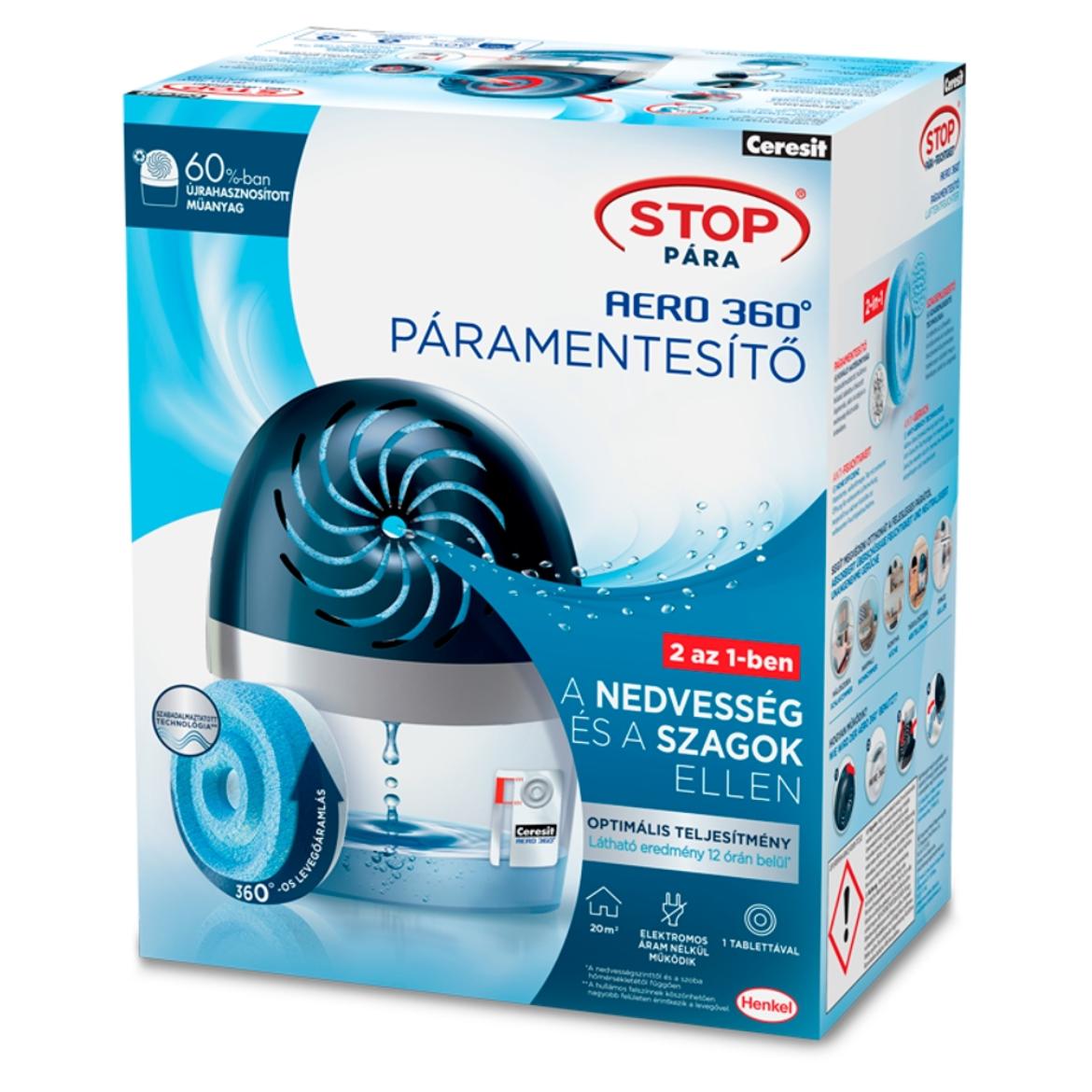 Ceresit Stop Pára Aero 360° páramentesítő készülék és tabletta