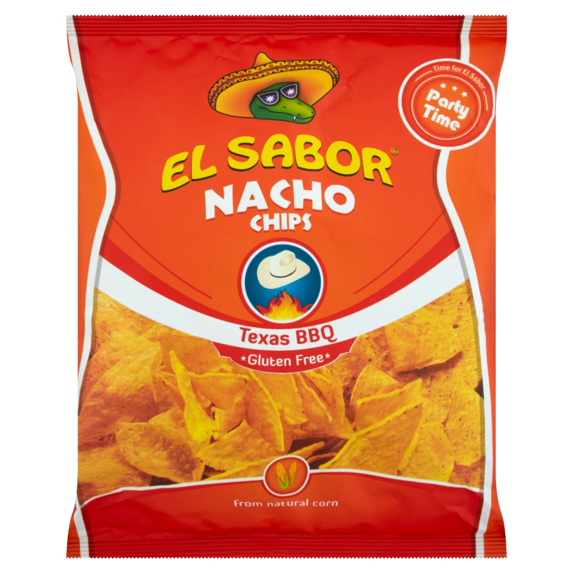 El Sabor nacho chips barbeque ízesítéssel
