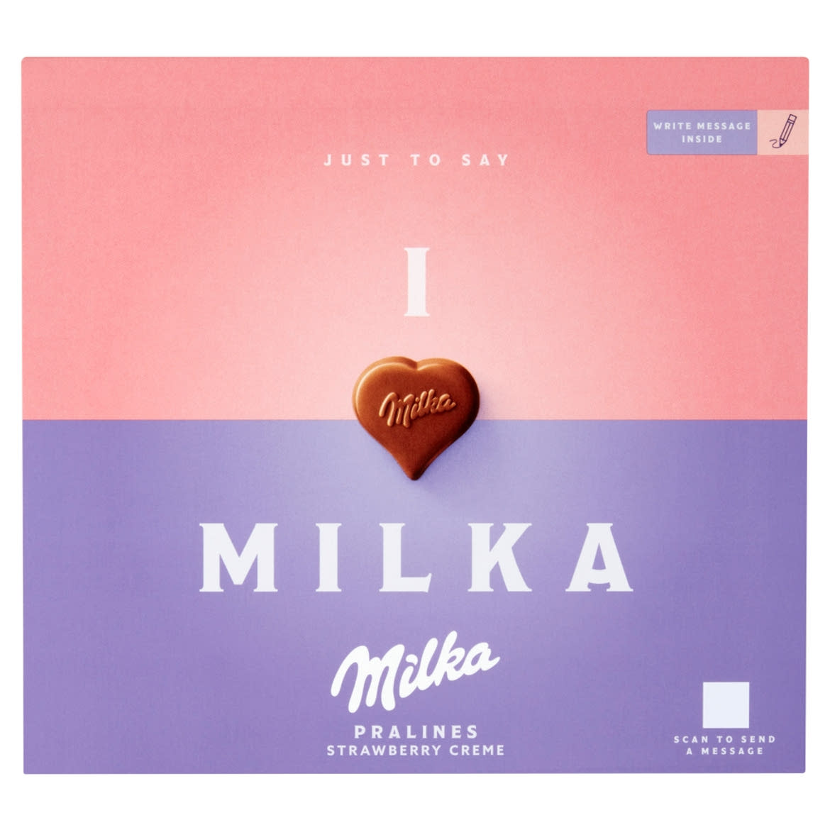 Milka I love Milka alpesi tejcsokoládé praliné epres töltelékkel