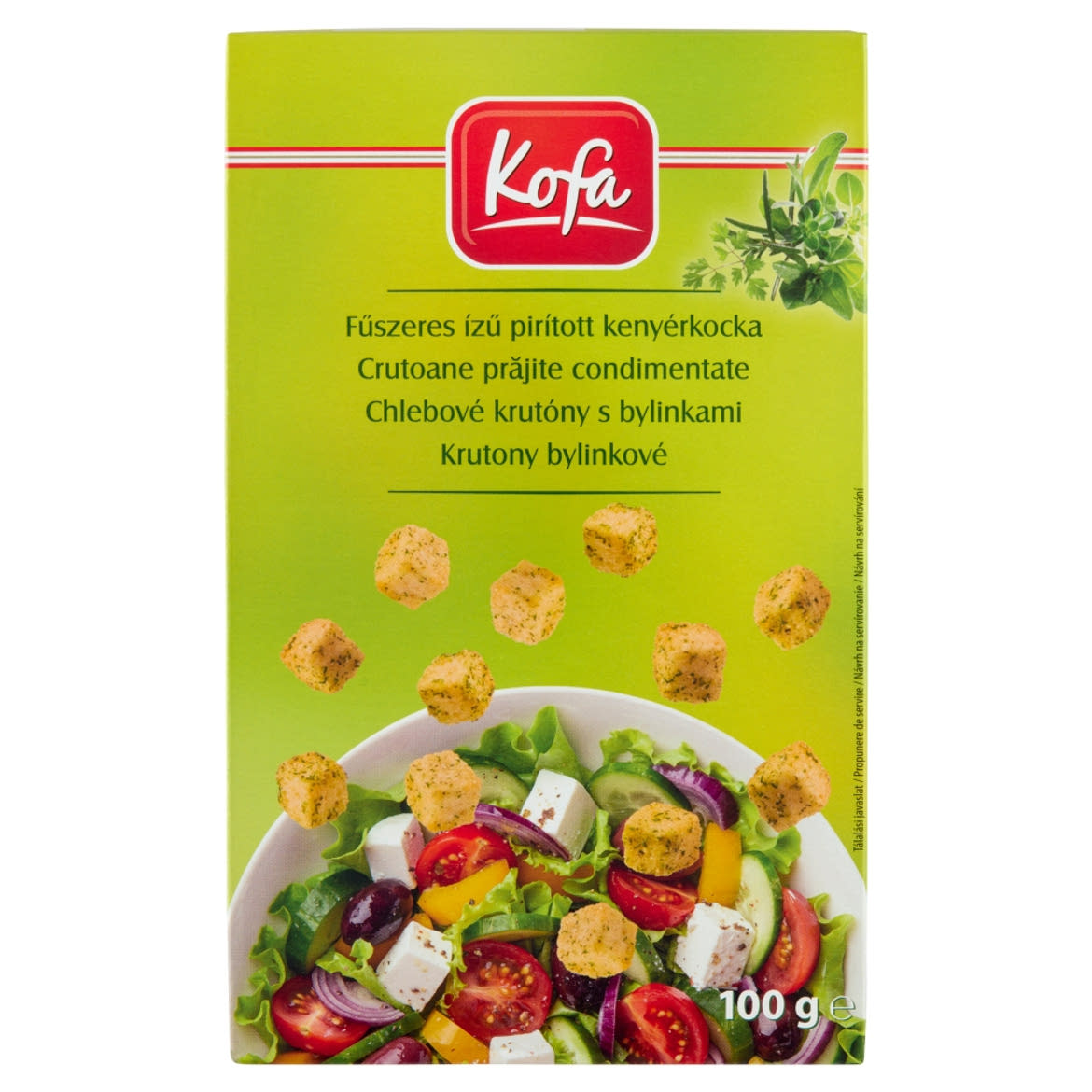 Kofa fűszeres ízű pirított kenyérkocka