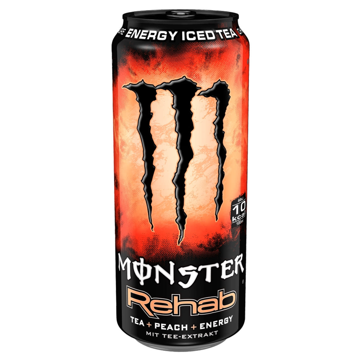 Monster Energy Rehab Iced Tea szénsavmentes hipotóniás energiaital cukorral, édesítőszerekkel
