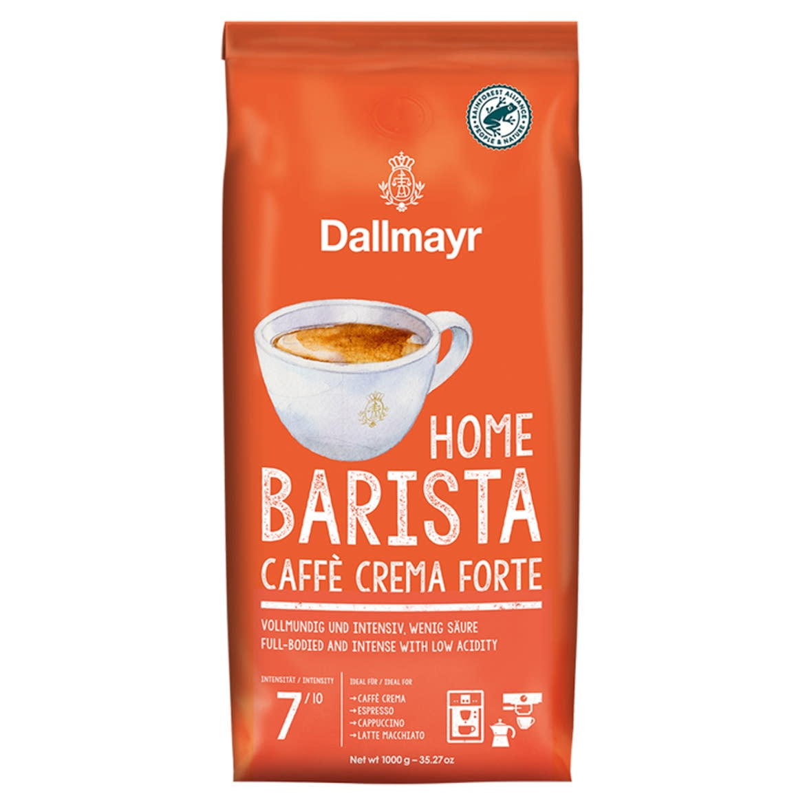 Dallmayr Home Barista Caffé Crema Forte pörkölt szemes kávé