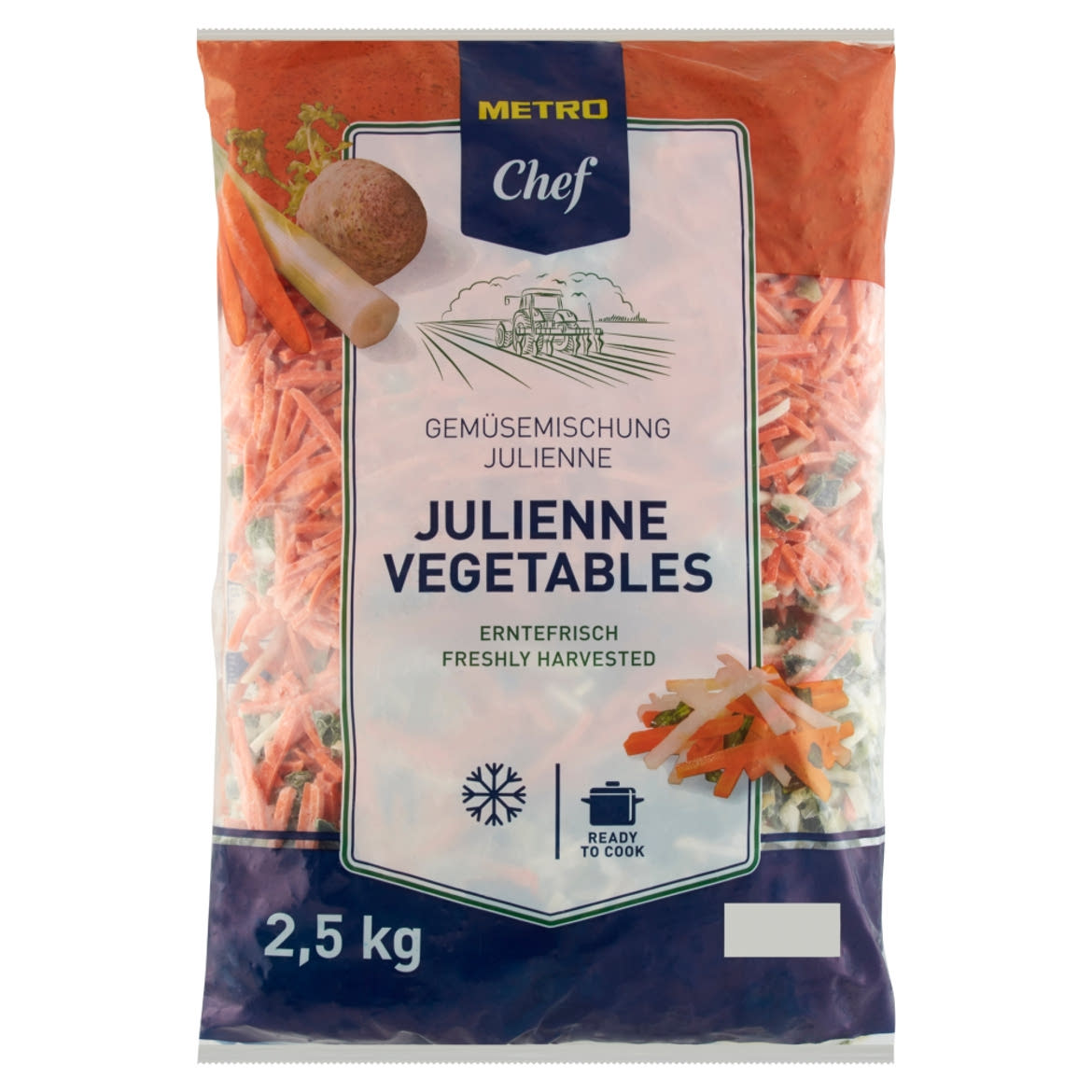 Metro Chef gyorsfagyasztott Julienne zöldségkeverék