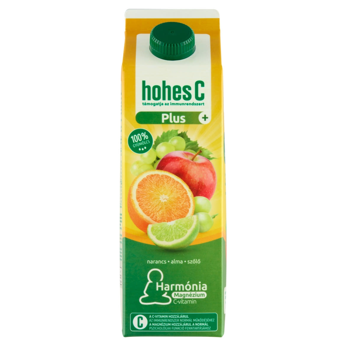 Hohes C Plus+ Magnézium 100% narancs-alma-szőlő-lime vegyes gyümölcslé