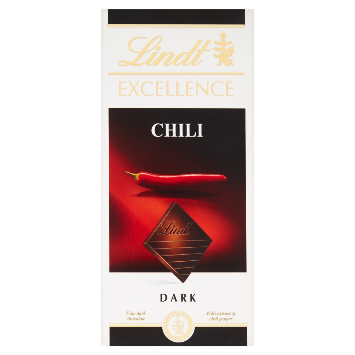 Lindt Excellence Chili svájci táblás étcsokoládé chilipaprika kivonattal