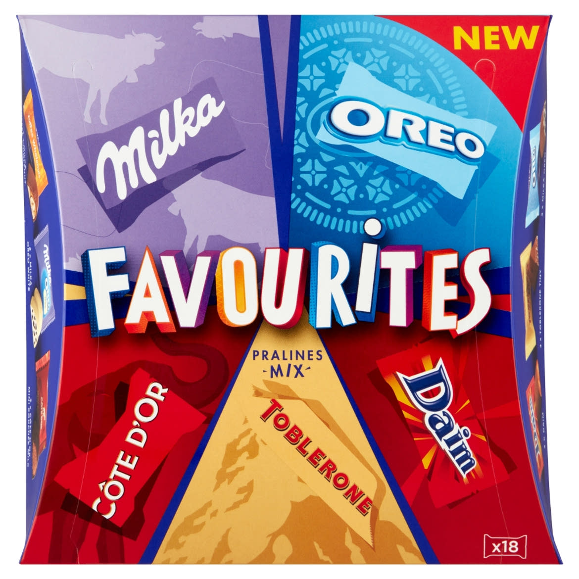 Milka Favourites vegyes csokoládé válogatás 18 db