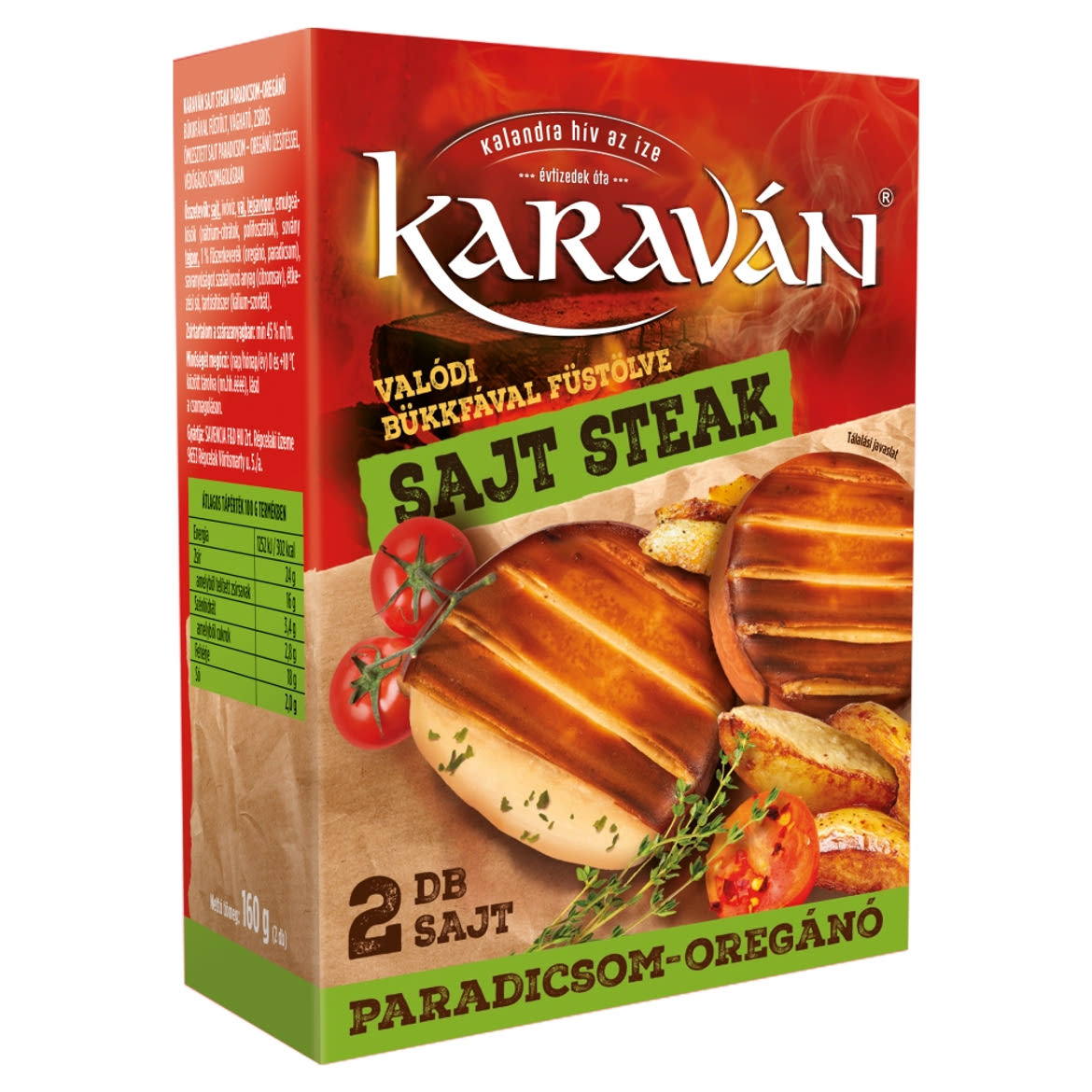 Karaván sajt steak paradicsom-oregánó ízesítéssel 2 db